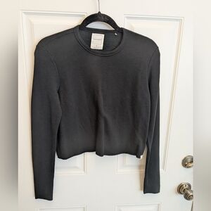 Jason Scott Cropped Sweatshirt Dark Navy